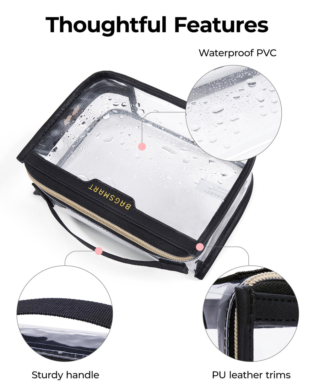 Sac BAGSMART à poignée durable et portable, parfait pour les voyages.
