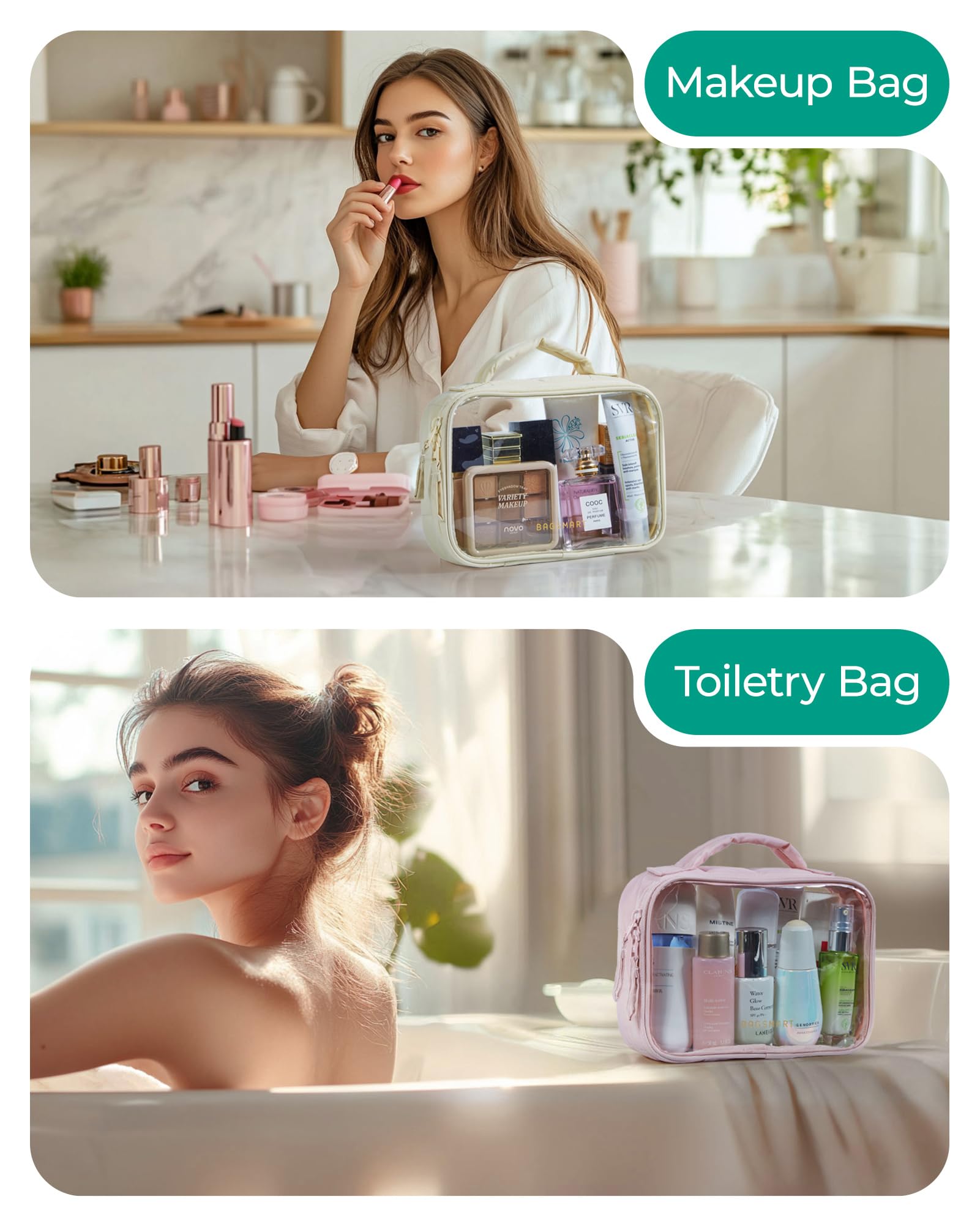 Organisation BAGSMART polyvalente pour cosmétiques et accessoires en voyage