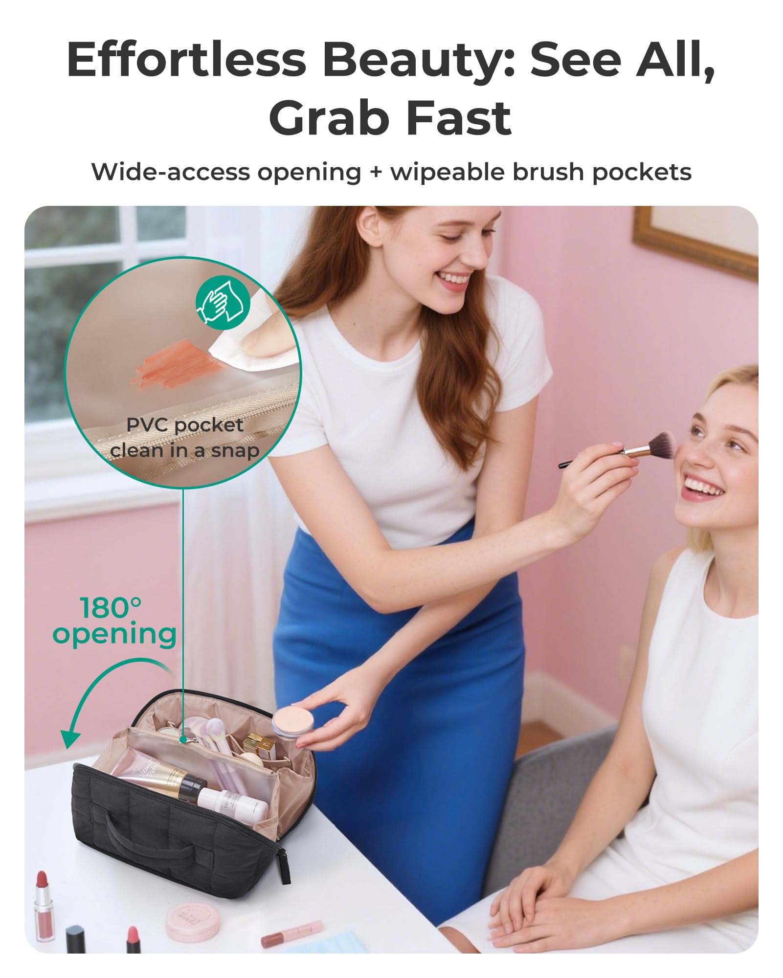 Sac BAGSMART au design quilté, élégant et fonctionnel pour tous les looks.