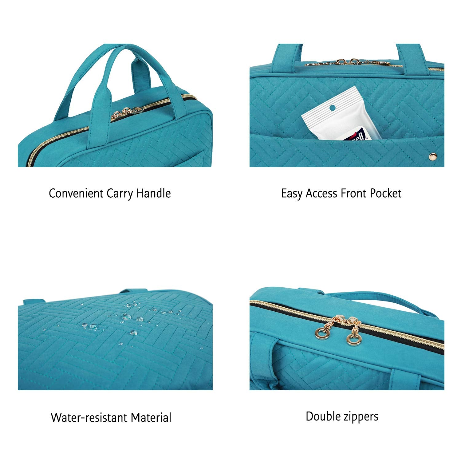 BAGSMART sac de toilette résistant à l'eau pour voyages en toute confiance.