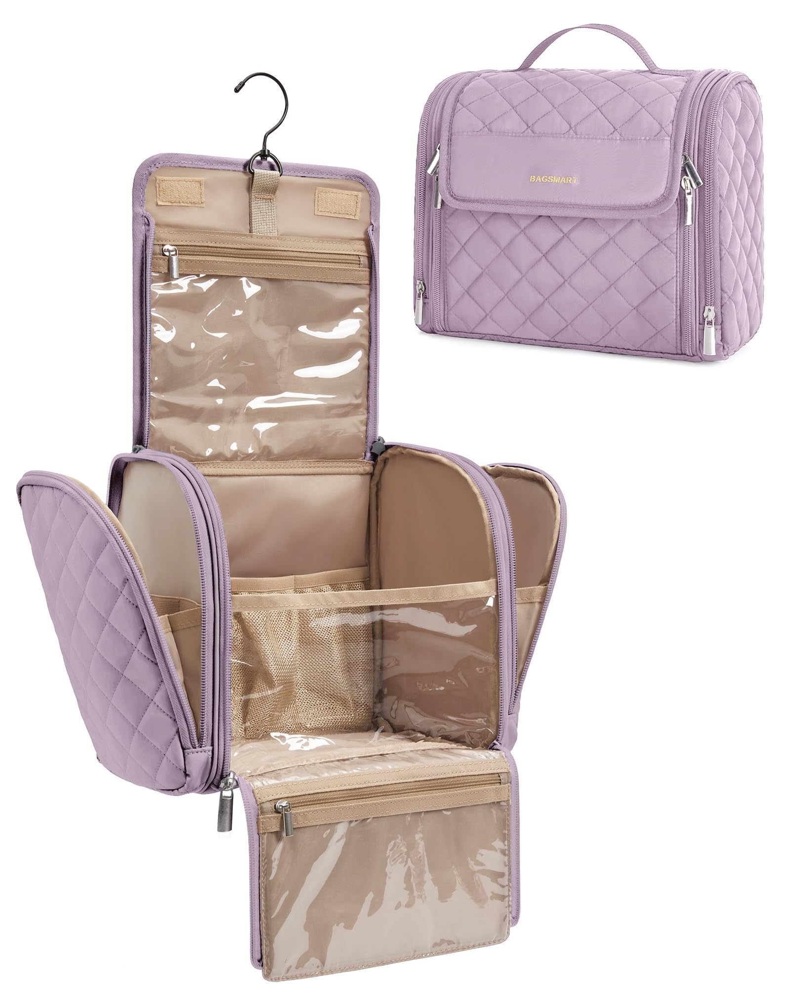 Sac BAGSMART grand compartiment principal pour cosmétiques en voyage