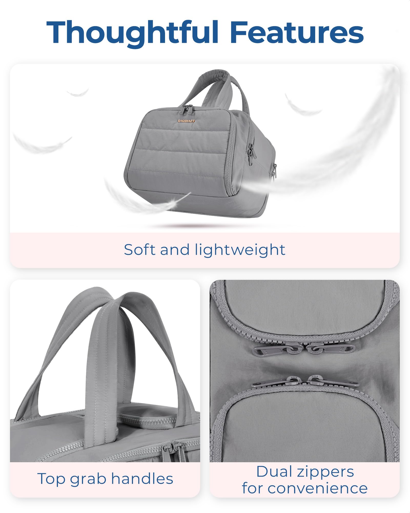 BAGSMART sac de voyage à grande capacité organise vos cosmétiques et essentiels.