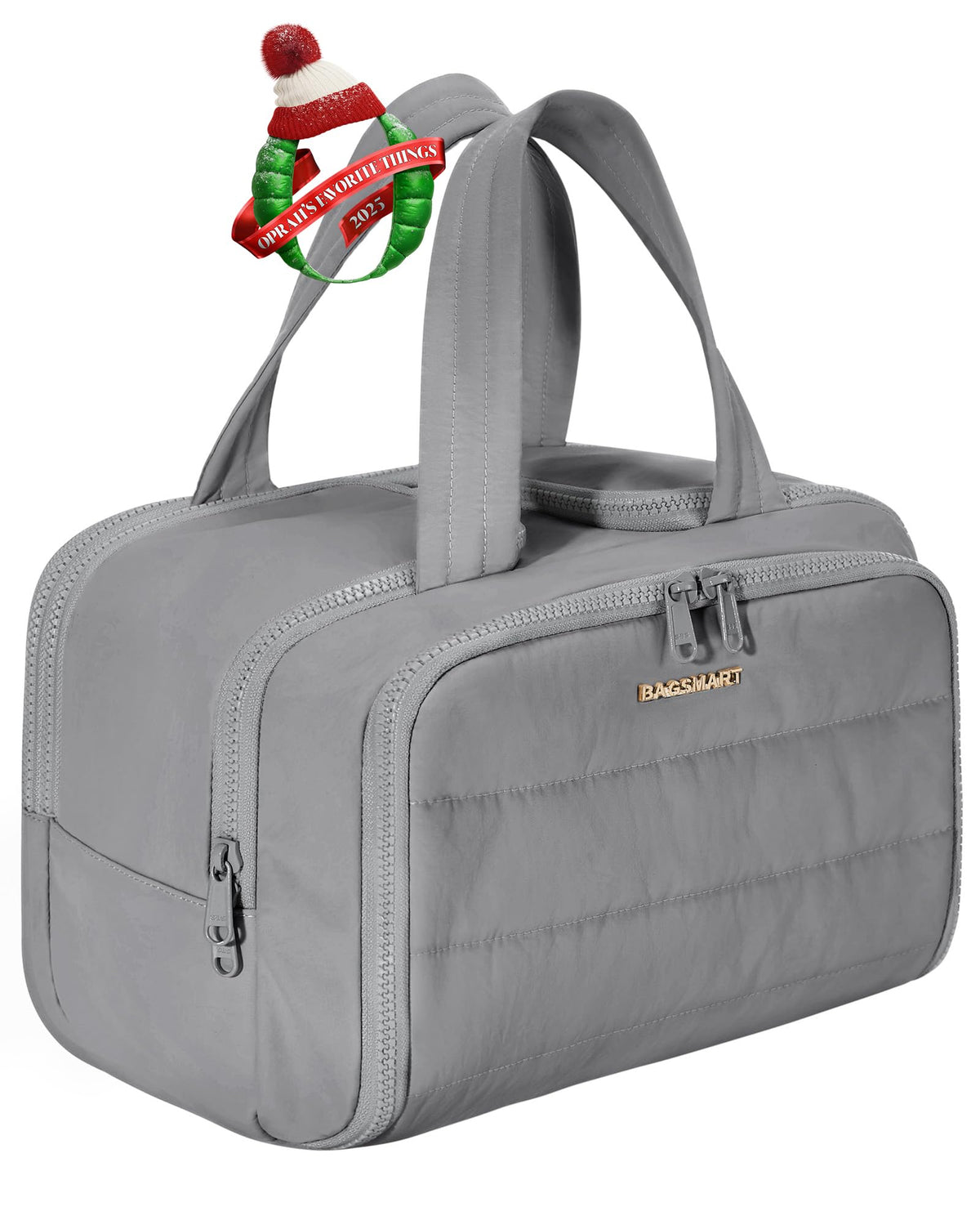 BAGSMART sac de toilette voyage avec ouverture large pour un accès rapide.