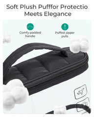 BAGSMART sac transparent en PVC étanche, nettoyage facile et visibilité immédiate.