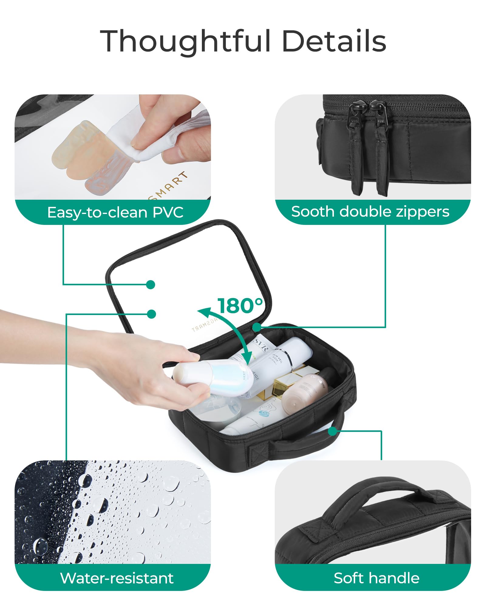 Sac BAGSMART voyage transparent et imperméable protégeant le contenu