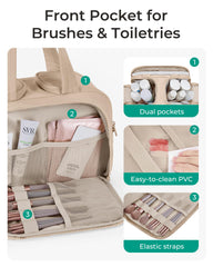 BAGSMART texture taslan douce offre un toucher agréable.
