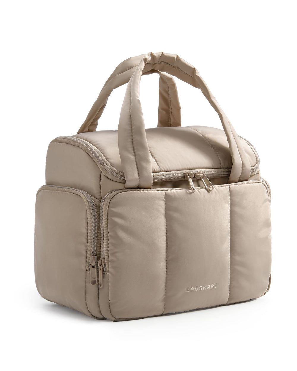 BAGSMART trousse de toilette camel vue générale pour voyage organisé et pratique