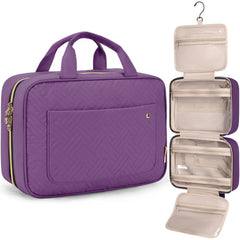 BAGSMART toiletry bag with hanging hook for easy access