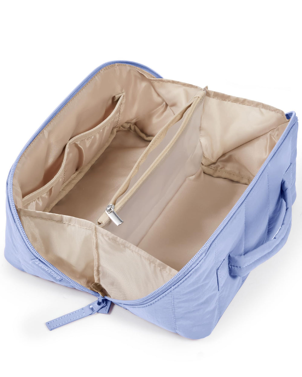 BAGSMART sac maquillage voyage – ouverture complète pour accès rapide et facilité.