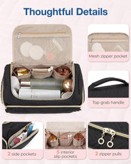 BAGSMART Trousse à multi-poches pour organiser les petites bouteilles
