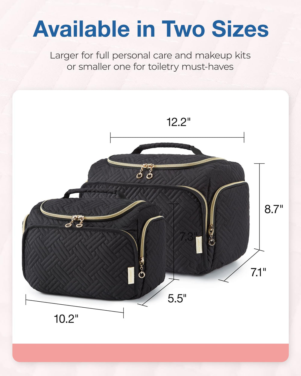 BAGSMART Poignée pratique pour transporter facilement la trousse