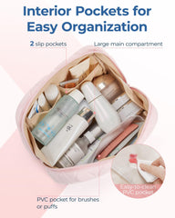 Bagsmart Trousse Maquillage poches internes pour rouges à lèvres et crayons pour les yeux