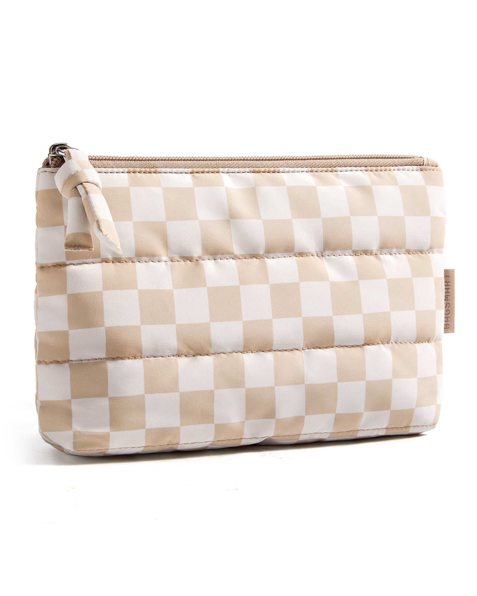 Trousse BAGSMART maquillage pelucheuse avec zip charme prête à voyager léger.