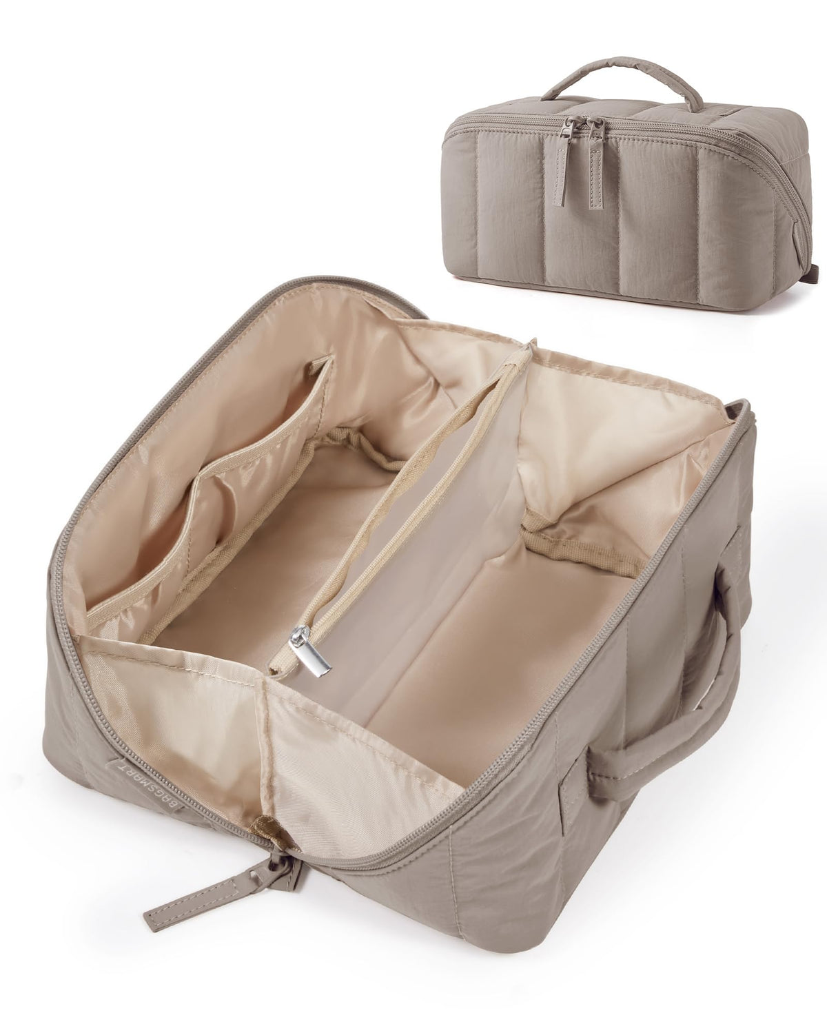Trousse BAGSMART voyage avec ouverture totale pour un accès rapide aux produits.