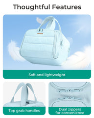 Trousse BAGSMART en Taslan, toucher doux et léger pour voyager confortablement.