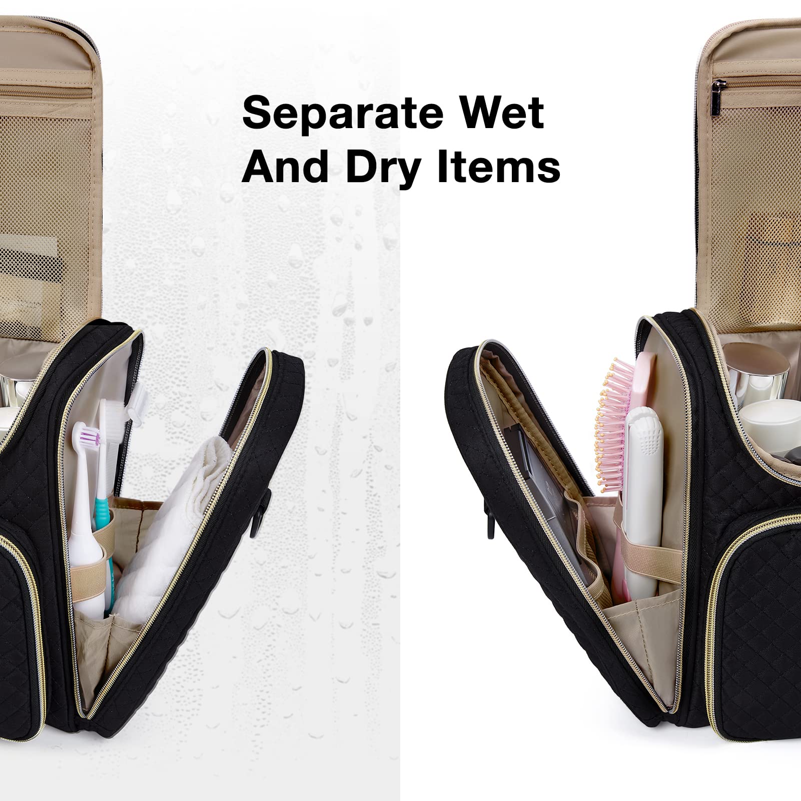 BAGSMART trousse toilette crochet 360° pratique pour suspendre.