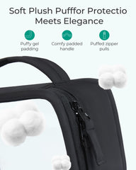 Trousse Bagsmart avec fermetures zip doubles pour un accès facile.