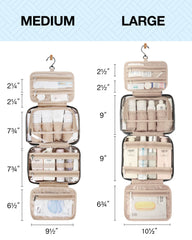 Intérieur BAGSMART avec élastiques pour bouteilles debout et stabilité.