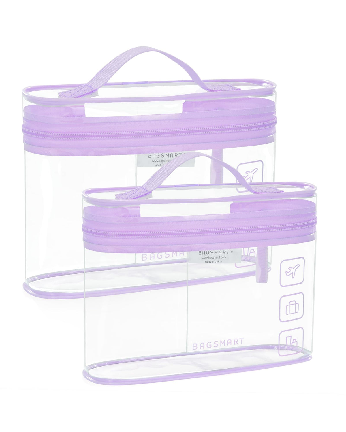 BAGSMART trousse à ouverture 180 degrés pour accès rapide aux essentiels de voyage.