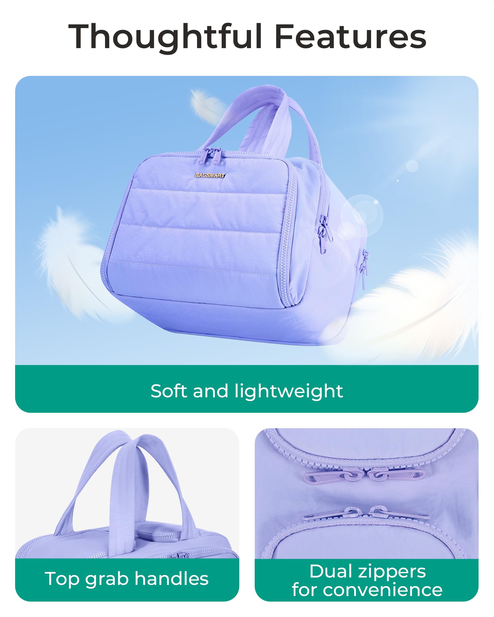 BAGSMART design polyvalent: idéal comme trousse maquillage ou kit rasage.