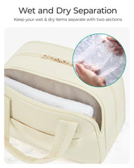 BAGSMART Trousse toilette avec multiples poches intérieures pour organisation optimale.