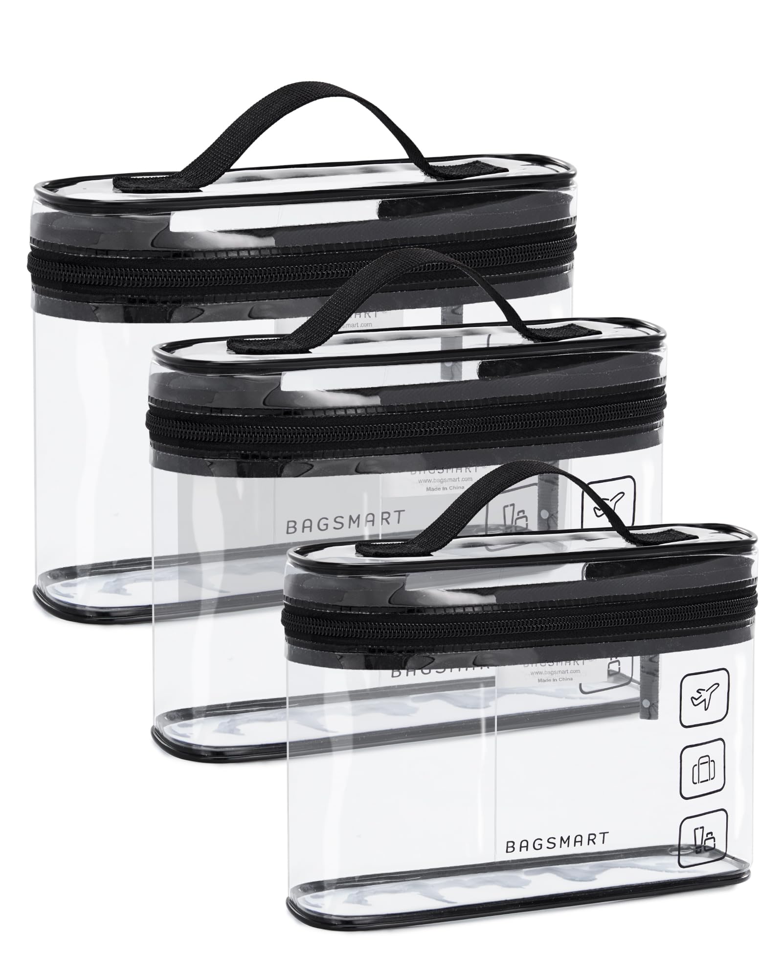 Trousse BAGSMART ouverte a 180deg pour un accès rapide.