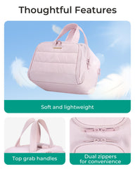 Texture Taslan douce rose BagSmart, sensation premium et légère.