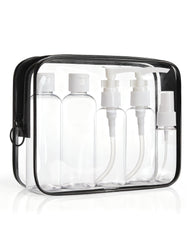 BAGSMART trousse de toilette transparente 7-pack, organiser facilement vos produits pendant le voyage.