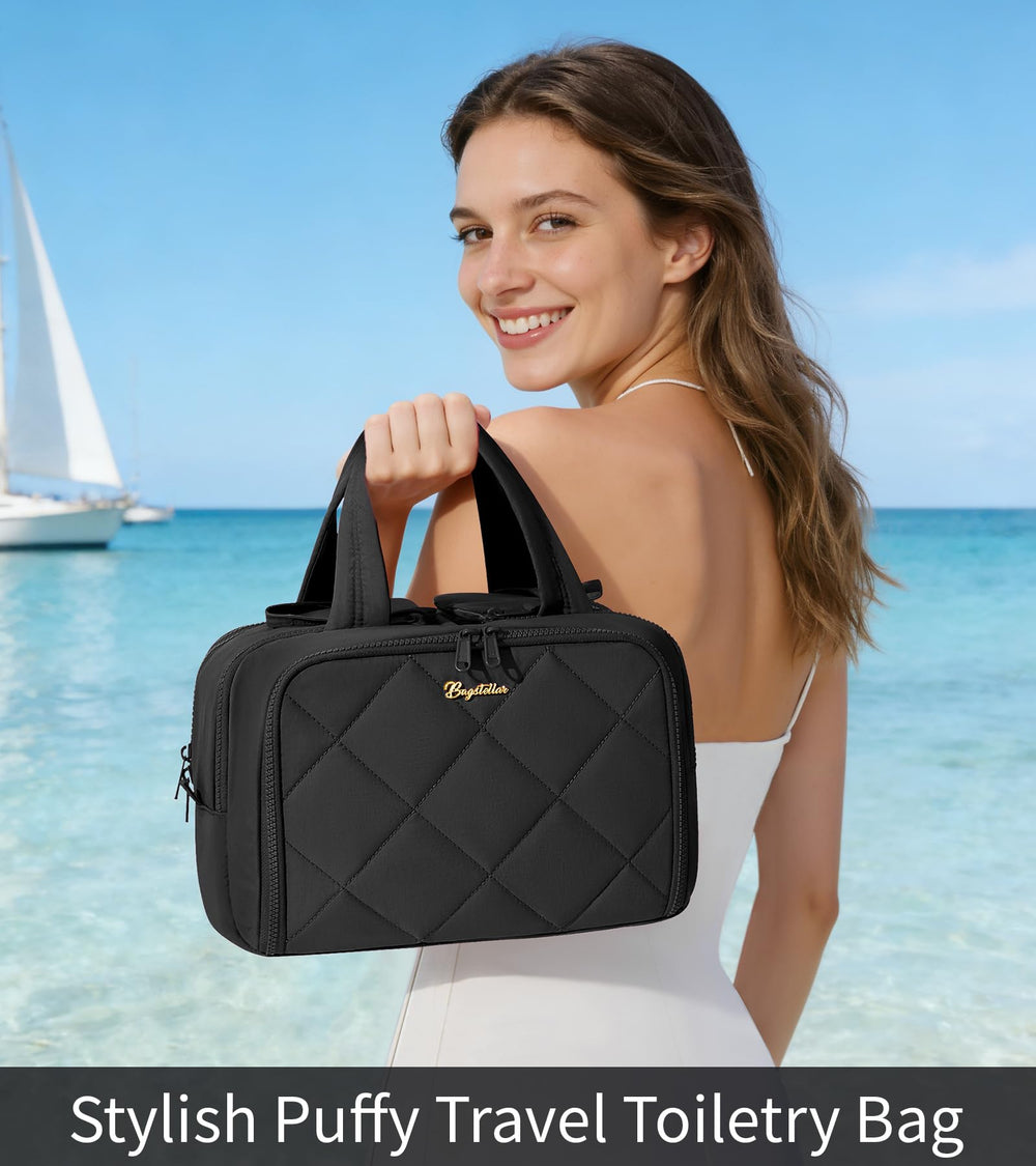 Bagstellar sacoche toilette voyage, lanière passe-valise pour fixation facile.