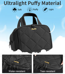 Bagstellar sacoche toilette voyage, poignée portable pour transport facile.