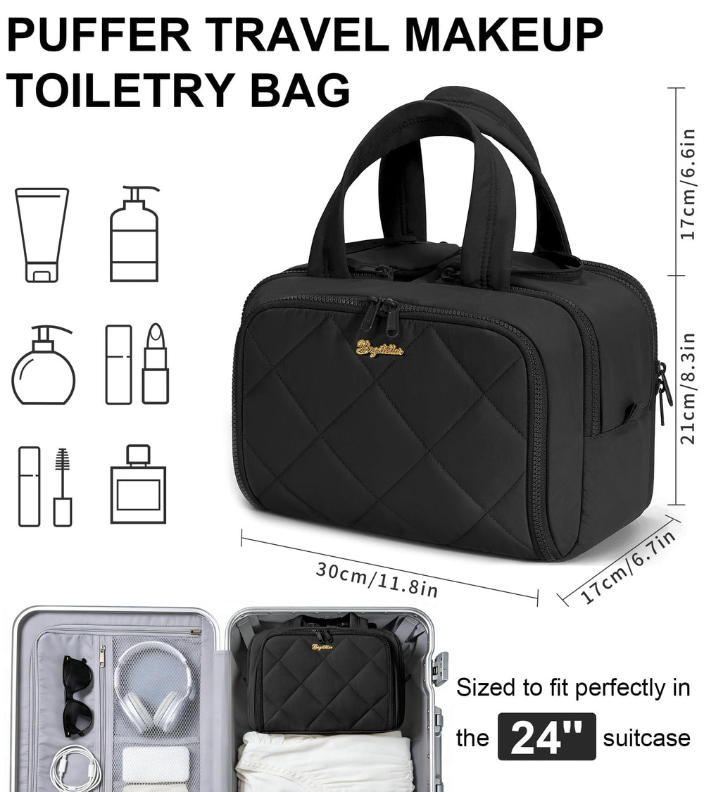 Bagstellar sacoche toilette voyage, séparation humide et sèche pratique.
