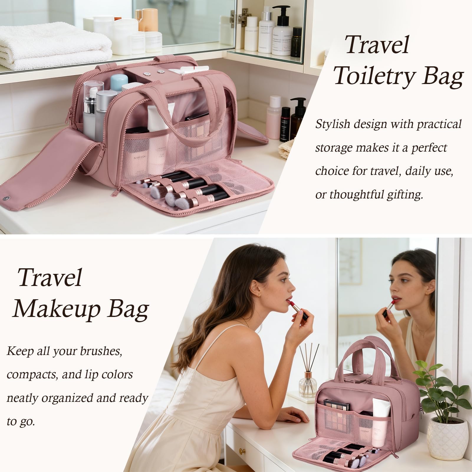 Bagstellar sac de toilette compact legere – idéal pour voyages.