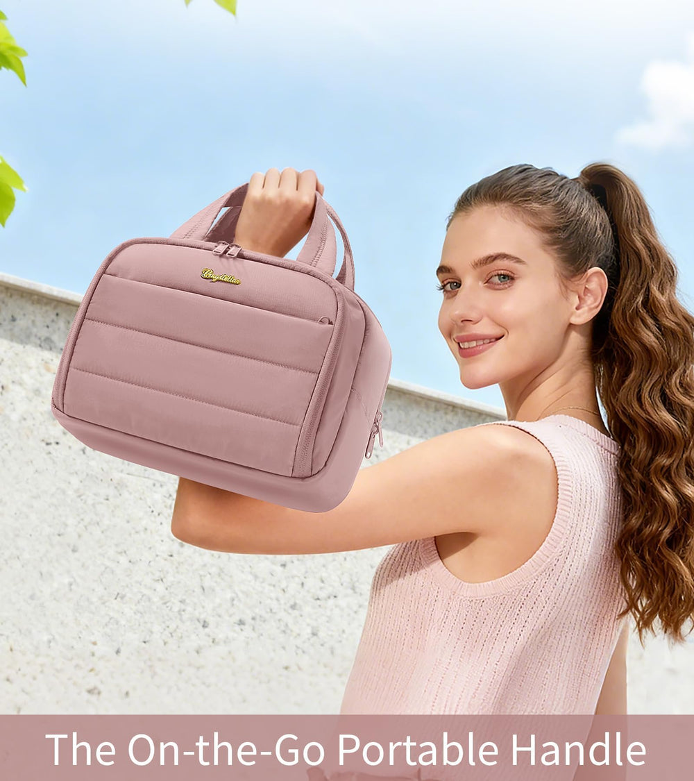 Bagstellar Trousse toilette rose foncée accessoire de voyage pratique