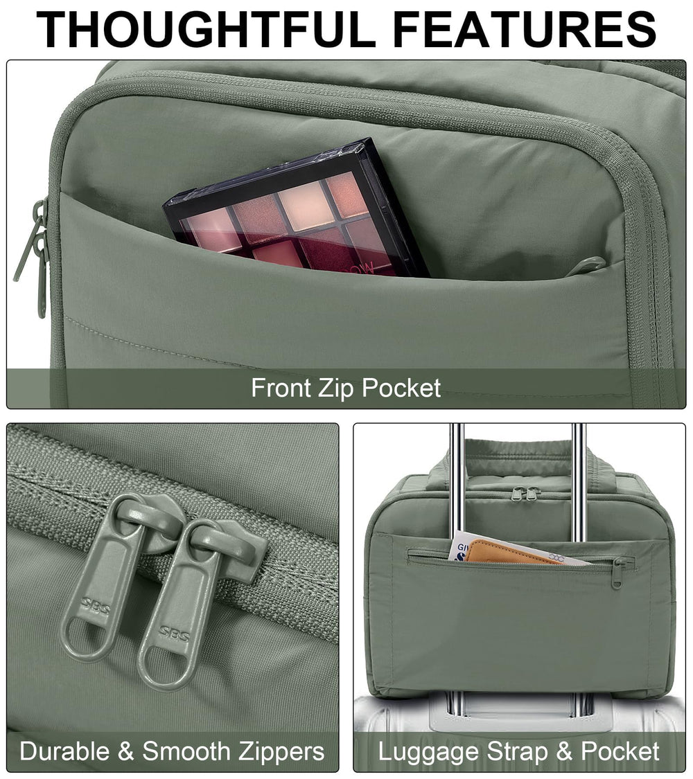 Bagstellar Trousse voyage bande-attache-valise — glisse sur la poignée du bagage pour gagner du temps.