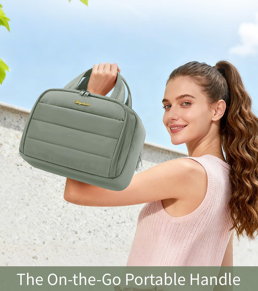 Bagstellar Trousse voyage-idée-cadeau-femme-vert-sauge — cadeau élégant et utile.