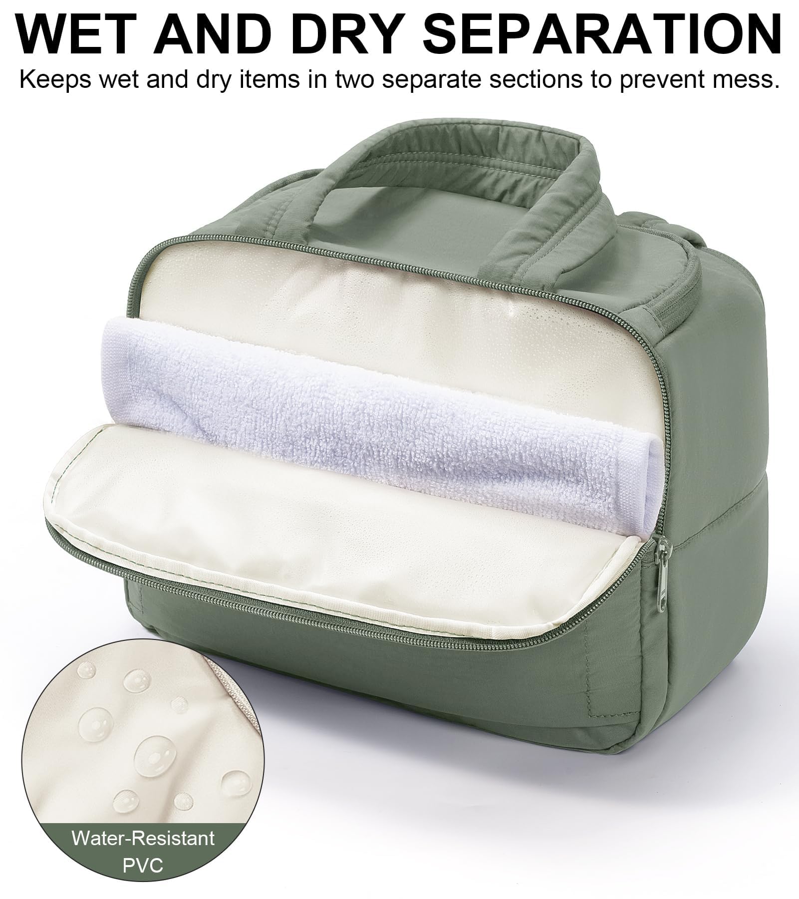 Bagstellar Trousse voyage poignee-solide — poignée robuste pour l’emporter facilement.