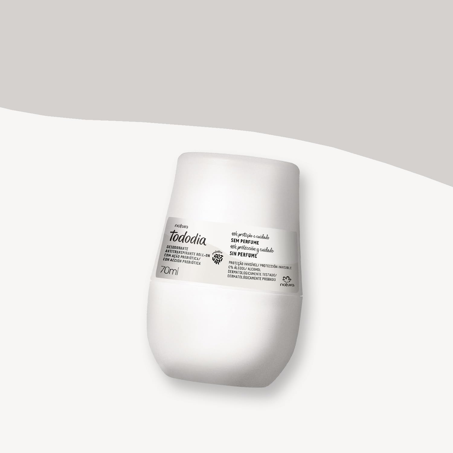 Bagues Natura Tododia Roll-On Sans Parfum — utilisation invisible sur vêtements