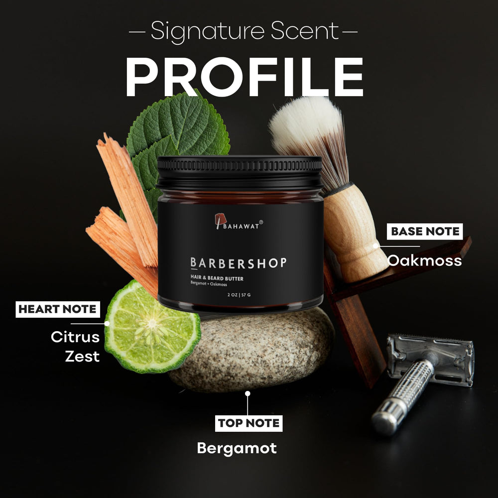BAHAWAT Beurre cheveux et barbe – texture crème lisse et sans résidu.