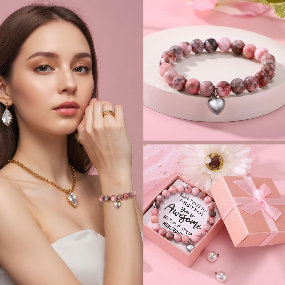 Bracelet-pierre BaiCai, rappel subtil d'une énergie positive et d'un cadeau personnalisé.
