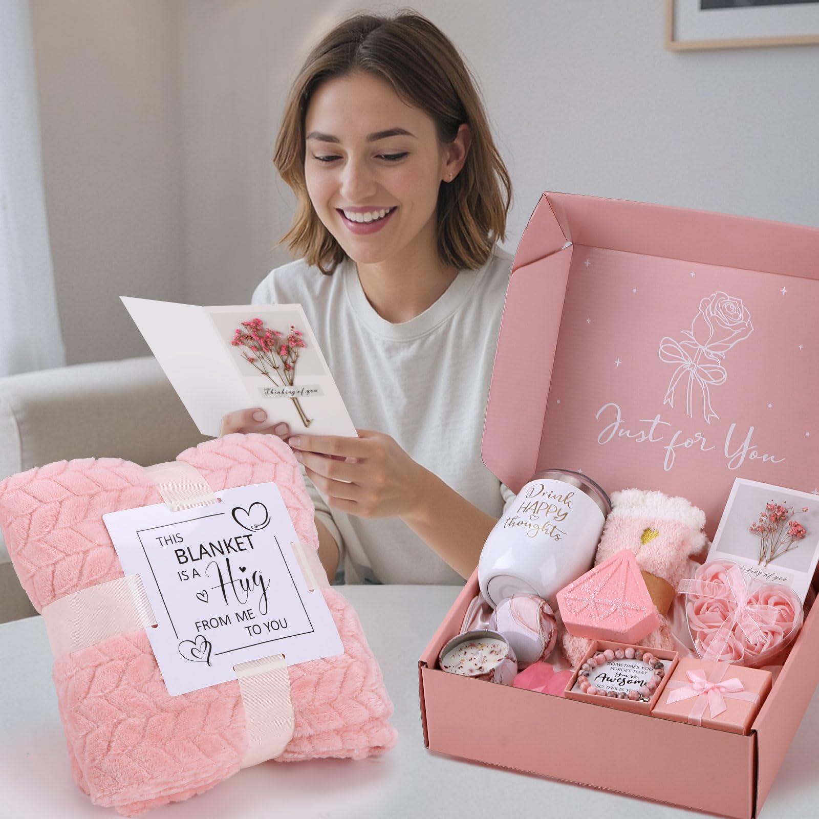Carte-cadeau fleurs sèches BaiCai, petit mot chaleureux inclus.