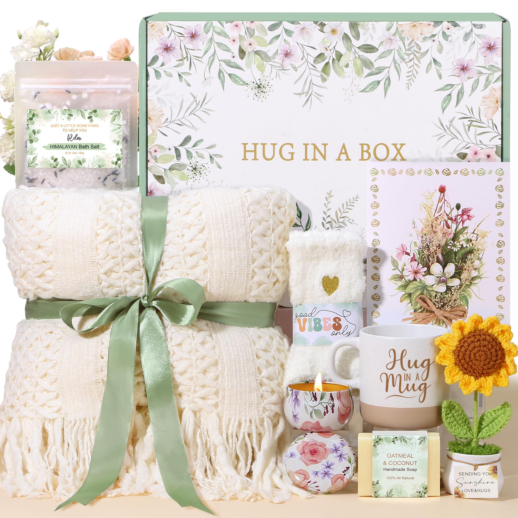 Baicai couverture tricot blanc avec pompons: chaleur réconfortante pour une soirée spa.