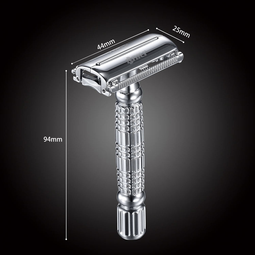 BAILI rasoir en alliage zinc chrome offre durabilité et contrôle.