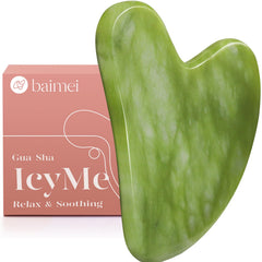 BAIMEI IcyMe Gua Sha en jade épais et durable pour une utilisation quotidienne.