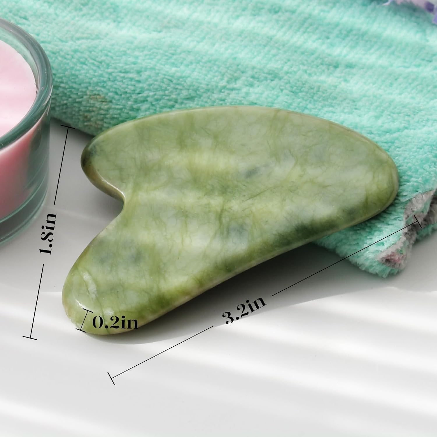 BAIMEI IcyMe Gua Sha version verte prête à l'emploi.