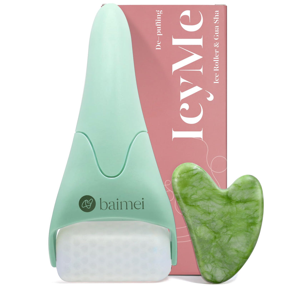 BAIMEI IcyMe rouleau glaçon visage – rafraîchissant et apaisant pour la peau.