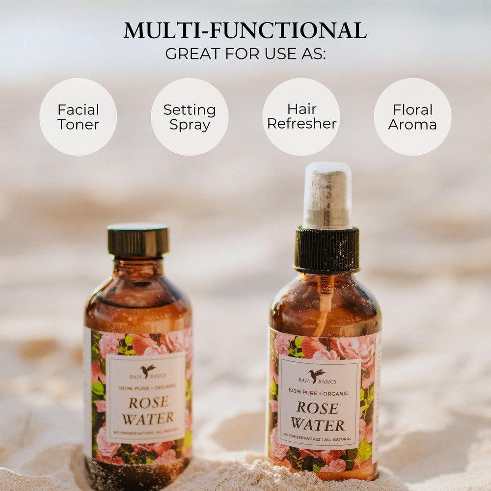 Baja Basics brume rose rafraîchissante – peau rafraîchie et parfum naturel