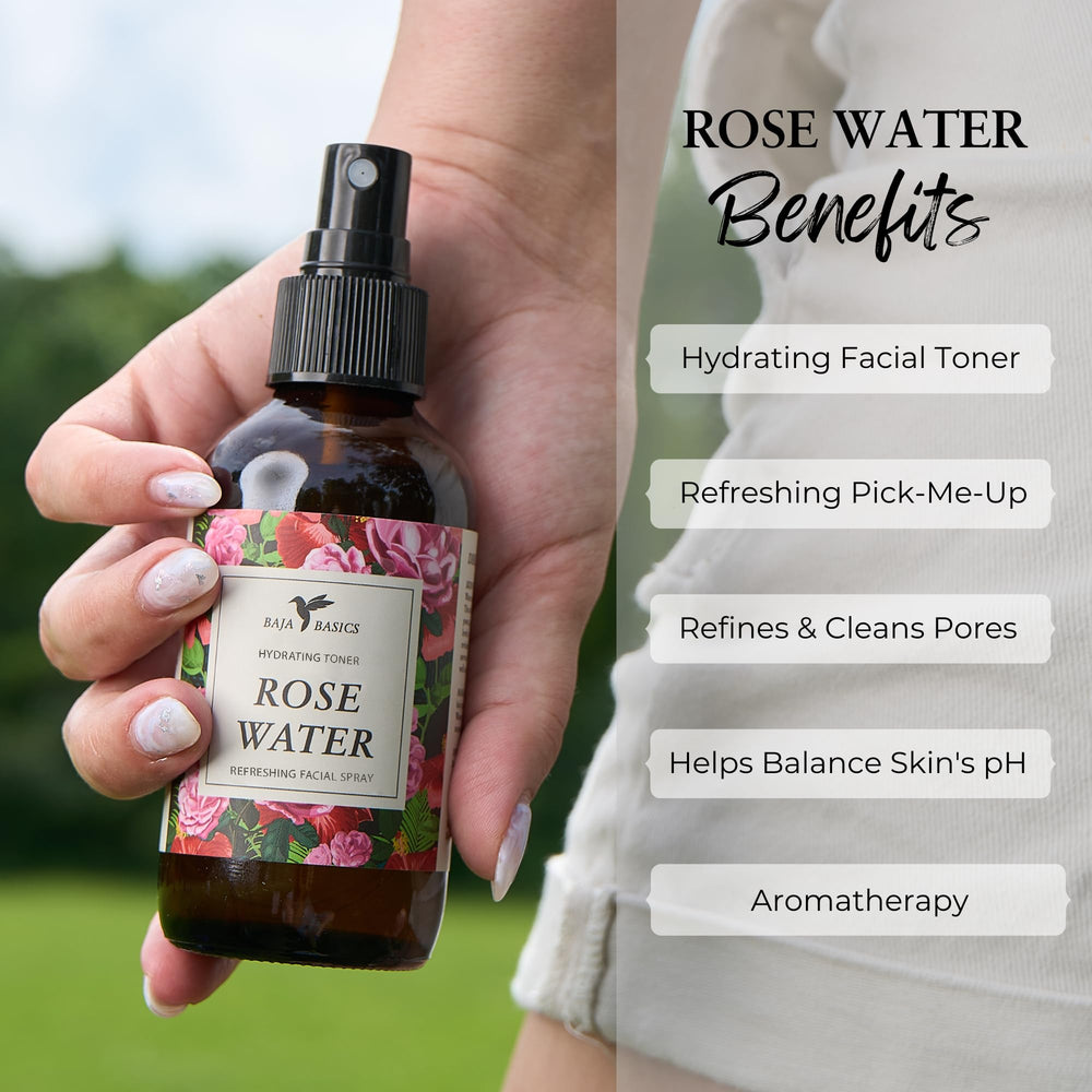 Baja Basics eau de rose rituel soin quotidien – utilisation polyvalente