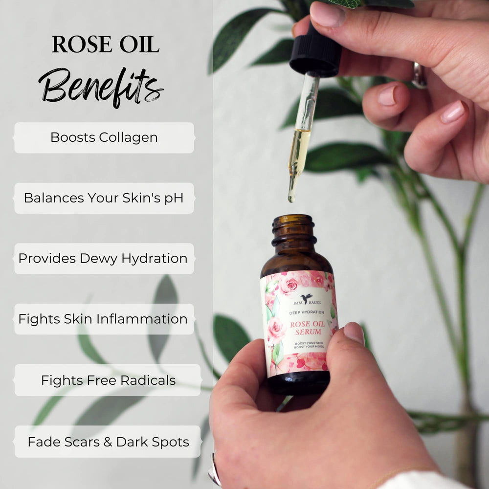 Huile de rose Baja Basics pour les cuticules – soin rapide