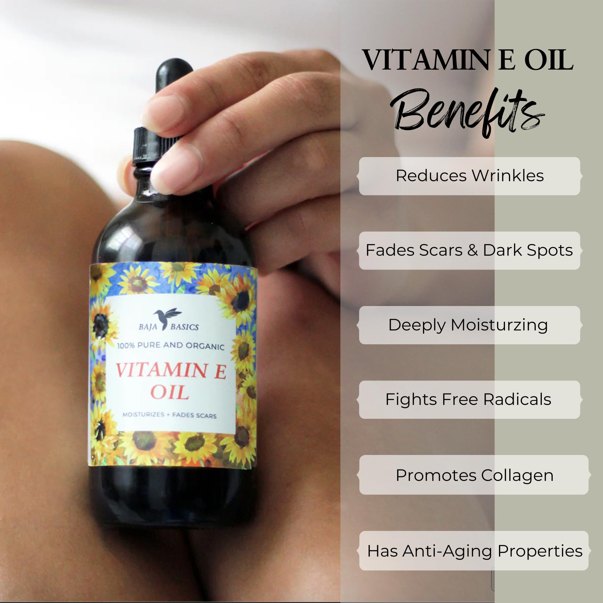 Corps nourri avec Baja Basics Vitamine E - soin hydratant