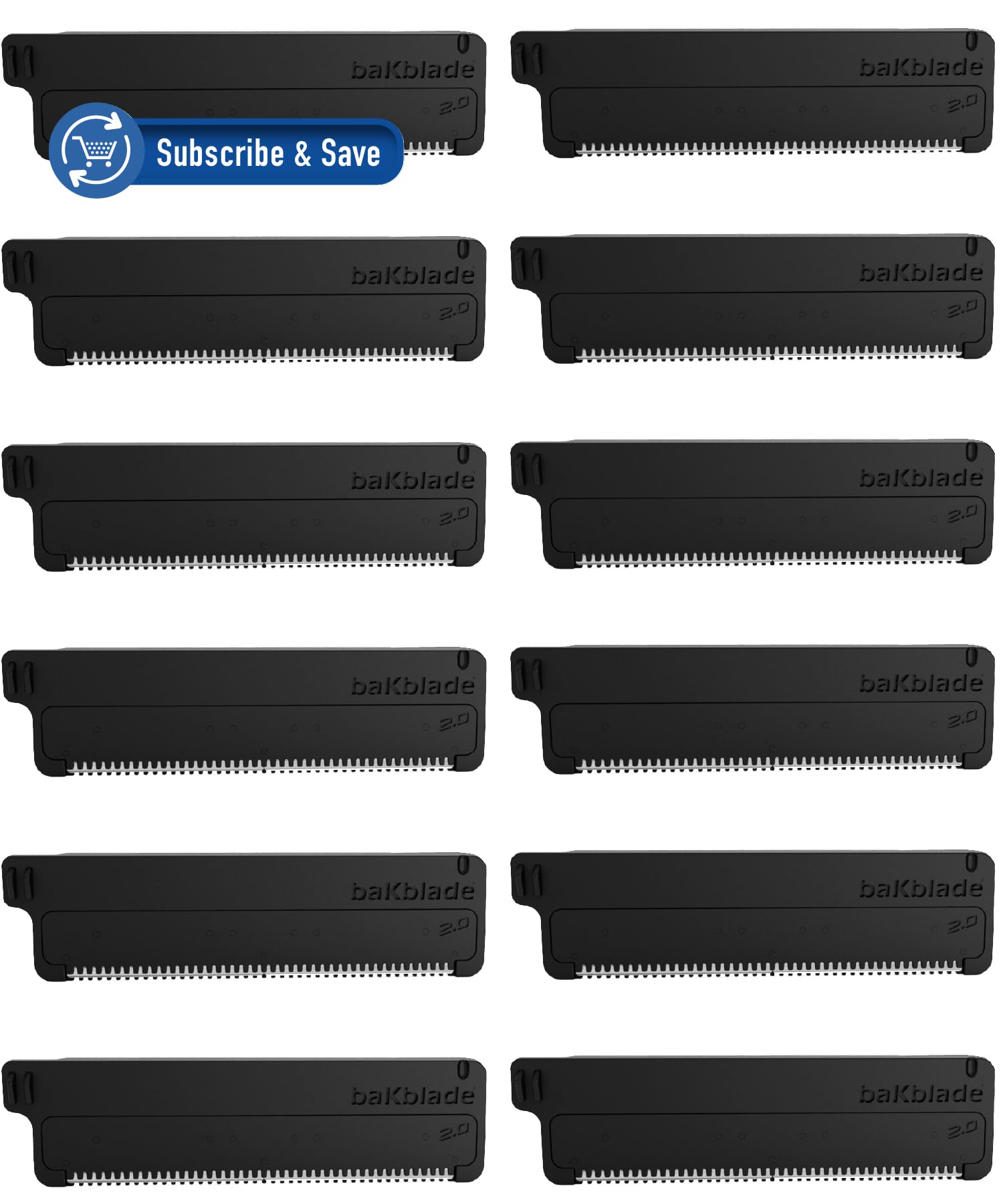 baKblade cartouches Dryglide: rasage fluide pour 2.0 et 3.0